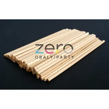 Jednorázové nádobí Špejle lipové kulaté pr. 4 mm/40 cm (100 ks)