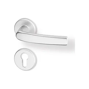 Dveřní kování ACT SERVIS ACT - Lara R Provedení: PZ (vložkový zámek), Povrch: F1 - stříbrný elox