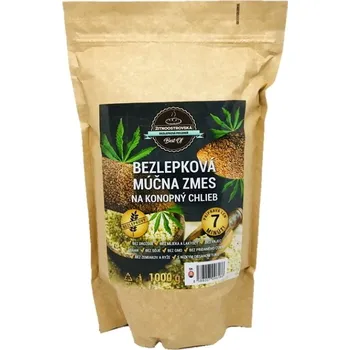 ŽITNOOSTROVSKÁ BEZLEPKOVÁ PEKÁRNA Bezlepková moučná směs na konopný chléb 600&nbsp;g
