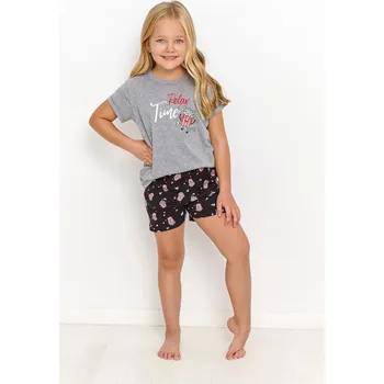 Dívčí pyžamo Taro pyžamo dívčí 2894 Relax - šedá, 104 (Dívčí pyžamo Taro)
