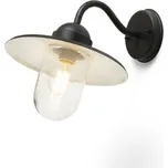 RENDL BEACON nástěnná černá strukturované sklo 230V E27 60W IP44 R13614