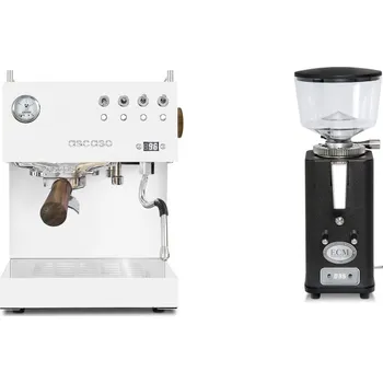 Kávovar Ascaso Steel DUO PID, White&Wood + ECM S-Automatik 64,…