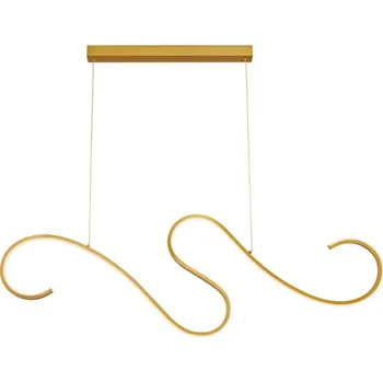 ACA Lighting závěsné svítidlo LED 27W 3000K 1890lm CALISTA zlatá hliník IP20 110X6XH175CM YL1809LEDPGD