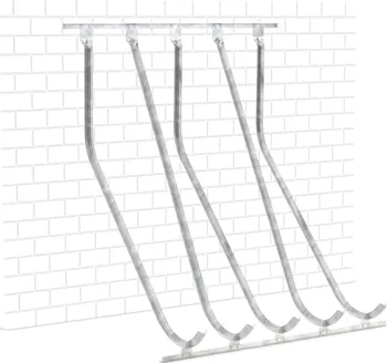 stojan na kolo WSM Jednostranný vertikální stojan na stěnu 5 kol stříbrný