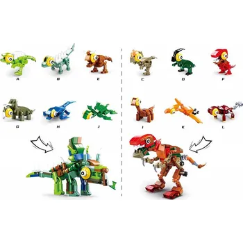 Stavebnice Sluban Sluban Vajíčka Qbricks M38-B0796 Dino 1ks