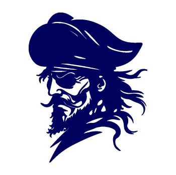 Samolepící dekorace SAMOLEPKA Pirát 001 levá s páskou přes oko (23 - tmavě modrá) NA AUTO, NÁLEPKA, FÓLIE, POLEP, TUNING, VLASTNÍ TEXT, TISK, AUTOSAMOLEPKY.cz, POLEPY, OBRÁZEK, LOGO, SAMOLEPKY