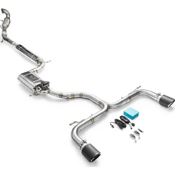 Výfuková trubka RM Motors Kompletní výfukový systém Volkswagen Golf 7 VII GTI Průměr hrotu: 89 mm, Koncovka výfuku: 1