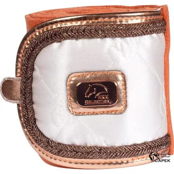 Koňské kamaše Bandáže HKM -EDINBURGH- - Koňak