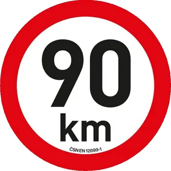 Compass Samolepka omezené rychlosti 200 mm, 90 km/h