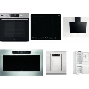 Set domácích spotřebičů WHIRLPOOL OMSK58HU1SX + WHIRLPOOL WL B8160 NE + WHIRLPOOL AKR 62F LT K + WHIRLPOOL AMW 439 IX + WHIRLPOOL WSBO 3O34 PF X + WHIRLPOOL WHC18 T311
