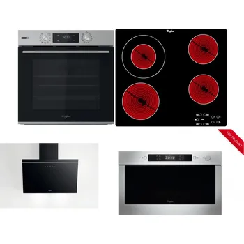 Set domácích spotřebičů WHIRLPOOL OMSK58HU1SX + WHIRLPOOL AKT 8130/NE + WHIRLPOOL AKR 62F LT K + WHIRLPOOL AMW 423/IX