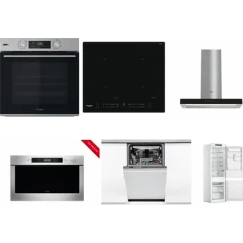 Set domácích spotřebičů WHIRLPOOL OMSK58HU1SX + WHIRLPOOL WL S7260 NE + WHIRLPOOL WHBS 62F LT K + WHIRLPOOL AMW 423/IX + WHIRLPOOL WSIO 3O34 PFE X + WHIRLPOOL WHC18 T311