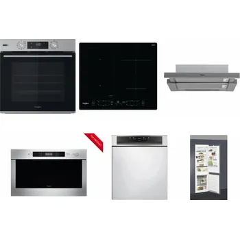 Set domácích spotřebičů WHIRLPOOL OMSK58HU1SX + WHIRLPOOL WL B8160 NE + WHIRLPOOL AKR 749/1 IX + WHIRLPOOL AMW 423/IX + WHIRLPOOL WBC 3C34 PF X + WHIRLPOOL ART 66112