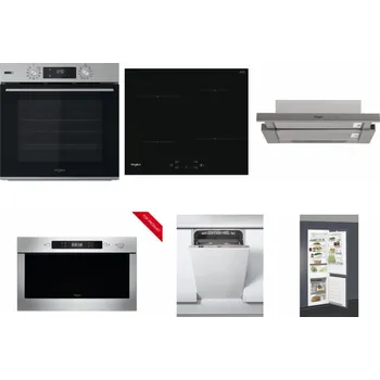 Set domácích spotřebičů WHIRLPOOL OMSK58HU1SX + WHIRLPOOL WS Q2760 BF + WHIRLPOOL AKR 5390/1 IX + WHIRLPOOL AMW 423/IX + WHIRLPOOL WSIC 3M27 C + WHIRLPOOL ART 66112