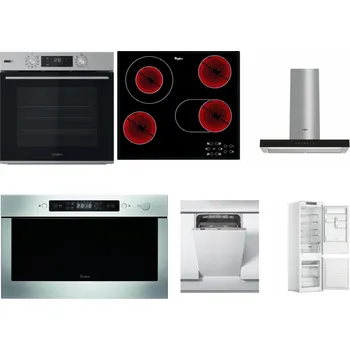 Set domácích spotřebičů WHIRLPOOL OMSK58HU1SX + WHIRLPOOL AKT 8190/BA + WHIRLPOOL WHBS 62F LT K + WHIRLPOOL AMW 439 IX + WHIRLPOOL WSIC 3M27 C + WHIRLPOOL WHC18 T311