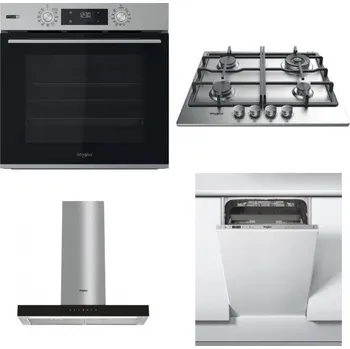 Set domácích spotřebičů WHIRLPOOL OMSK58HU1SX + WHIRLPOOL TKRL 661 IX EU + WHIRLPOOL WHBS 62F LT K + WHIRLPOOL WSIC 3M27 C