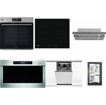 Set domácích spotřebičů WHIRLPOOL OMSK58HU1SX + WHIRLPOOL WS Q2760 BF + WHIRLPOOL AKR 749/1 IX + WHIRLPOOL AMW 439 IX + WHIRLPOOL WSIO 3O34 PFE X + WHIRLPOOL ART 65031