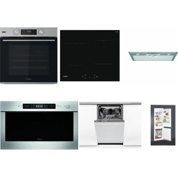 Set domácích spotřebičů WHIRLPOOL OMSK58HU1SX + WHIRLPOOL WS Q2760 BF + WHIRLPOOL AKR 650/1 IX + WHIRLPOOL AMW 439 IX + WHIRLPOOL WSIO 3O34 PFE X + WHIRLPOOL ART 65031