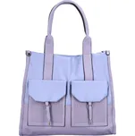 Výrazná dámská koženková kabelka Dona, fialová