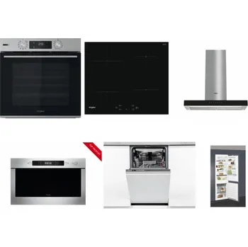 Set domácích spotřebičů WHIRLPOOL OMSK58HU1SX + WHIRLPOOL WS Q2760 BF + WHIRLPOOL WHBS 62F LT K + WHIRLPOOL AMW 423/IX + WHIRLPOOL WSIO 3O34 PFE X + WHIRLPOOL ART 66112