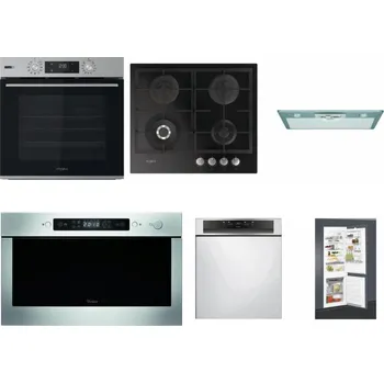 Set domácích spotřebičů WHIRLPOOL OMSK58HU1SX + WHIRLPOOL GOFL 629/NB + WHIRLPOOL AKR 650/1 IX + WHIRLPOOL AMW 439 IX + WHIRLPOOL WBC 3C34 PF X + WHIRLPOOL ART 65031