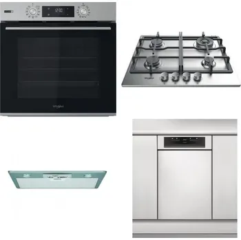 Set domácích spotřebičů WHIRLPOOL OMSK58HU1SX + WHIRLPOOL TKRL 661 IX EU + WHIRLPOOL AKR 650/1 IX + WHIRLPOOL WSBO 3O34 PF X