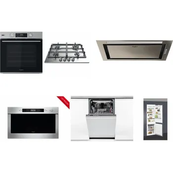 Set domácích spotřebičů WHIRLPOOL OMSK58HU1SX + WHIRLPOOL TKRL 661 IX EU + WHIRLPOOL WCT3 64 FLB X + WHIRLPOOL AMW 423/IX + WHIRLPOOL WSIO 3O34 PFE X + WHIRLPOOL ART 66112