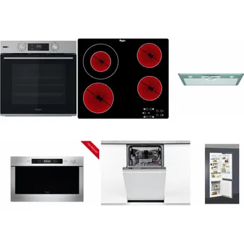Set domácích spotřebičů WHIRLPOOL OMSK58HU1SX + WHIRLPOOL AKT 8130/NE + WHIRLPOOL AKR 650/1 IX + WHIRLPOOL AMW 423/IX + WHIRLPOOL WSIO 3O34 PFE X + WHIRLPOOL ART 66112