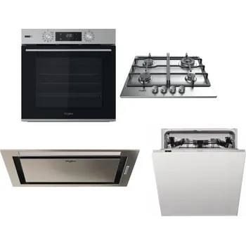 Set domácích spotřebičů WHIRLPOOL OMSK58HU1SX + WHIRLPOOL TKRL 661 IX EU + WHIRLPOOL WCT3 64 FLB X + WHIRLPOOL WIC 3C33 PFE