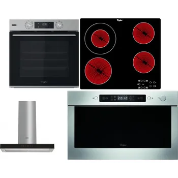 Set domácích spotřebičů WHIRLPOOL OMSK58HU1SX + WHIRLPOOL AKT 8130/NE + WHIRLPOOL WHBS 62F LT K + WHIRLPOOL AMW 439 IX