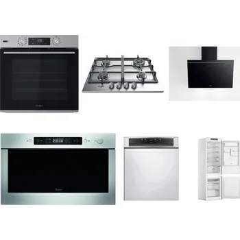 Set domácích spotřebičů WHIRLPOOL OMSK58HU1SX + WHIRLPOOL TKRL 661 IX EU + WHIRLPOOL AKR 62F LT K + WHIRLPOOL AMW 439 IX + WHIRLPOOL WBC 3C34 PF X + WHIRLPOOL WHC18 T311