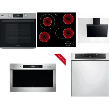 Set domácích spotřebičů WHIRLPOOL OMSK58HU1SX + WHIRLPOOL AKT 8190/BA + WHIRLPOOL AKR 62F LT K + WHIRLPOOL AMW 423/IX + WHIRLPOOL WBC 3C34 PF X