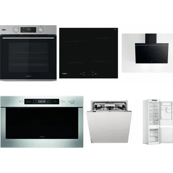 Set domácích spotřebičů WHIRLPOOL OMSK58HU1SX + WHIRLPOOL WS Q2760 BF + WHIRLPOOL AKR 62F LT K + WHIRLPOOL AMW 439 IX + WHIRLPOOL WIO 3O540 PELG + WHIRLPOOL WHC18 T311
