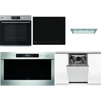 Set domácích spotřebičů WHIRLPOOL OMSK58HU1SX + WHIRLPOOL WL S7260 NE + WHIRLPOOL AKR 650/1 IX + WHIRLPOOL AMW 439 IX + WHIRLPOOL WSIO 3O34 PFE X