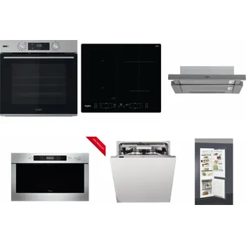 Set domácích spotřebičů WHIRLPOOL OMSK58HU1SX + WHIRLPOOL WL B8160 NE + WHIRLPOOL AKR 749/1 IX + WHIRLPOOL AMW 423/IX + WHIRLPOOL WIO 3T133 PLE + WHIRLPOOL ART 66112