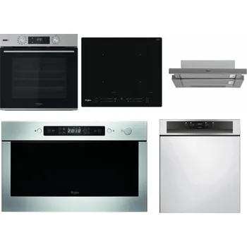 Set domácích spotřebičů WHIRLPOOL OMSK58HU1SX + WHIRLPOOL WL S7260 NE + WHIRLPOOL AKR 749/1 IX + WHIRLPOOL AMW 439 IX + WHIRLPOOL WBC 3C34 PF X