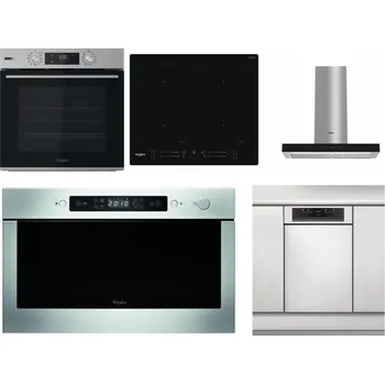 Set domácích spotřebičů WHIRLPOOL OMSK58HU1SX + WHIRLPOOL WL S7260 NE + WHIRLPOOL WHBS 62F LT K + WHIRLPOOL AMW 439 IX + WHIRLPOOL WSBO 3O34 PF X