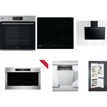 Set domácích spotřebičů WHIRLPOOL OMSK58HU1SX + WHIRLPOOL WL B8160 NE + WHIRLPOOL AKR 62F LT K + WHIRLPOOL AMW 423/IX + WHIRLPOOL WSIC 3M27 C + WHIRLPOOL ART 65031