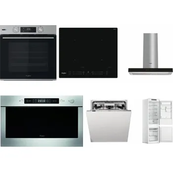 Set domácích spotřebičů WHIRLPOOL OMSK58HU1SX + WHIRLPOOL WL S7260 NE + WHIRLPOOL WHBS 62F LT K + WHIRLPOOL AMW 439 IX + WHIRLPOOL WIO 3O540 PELG + WHIRLPOOL WHC18 T311