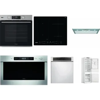 Set domácích spotřebičů WHIRLPOOL OMSK58HU1SX + WHIRLPOOL WL B8160 NE + WHIRLPOOL AKR 650/1 IX + WHIRLPOOL AMW 439 IX + WHIRLPOOL WBC 3C34 PF X + WHIRLPOOL WHC18 T311