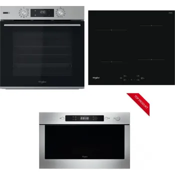 Set domácích spotřebičů WHIRLPOOL OMSK58HU1SX + WHIRLPOOL WS Q2760 BF + WHIRLPOOL AMW 423/IX