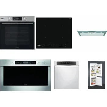 Set domácích spotřebičů WHIRLPOOL OMSK58HU1SX + WHIRLPOOL WL S7260 NE + WHIRLPOOL AKR 650/1 IX + WHIRLPOOL AMW 439 IX + WHIRLPOOL WBC 3C34 PF X + WHIRLPOOL ART 65031