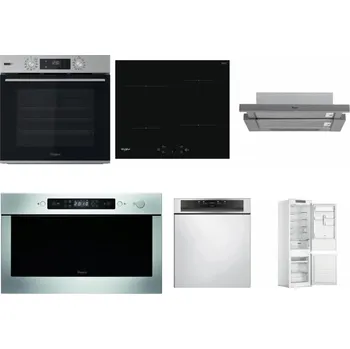 Set domácích spotřebičů WHIRLPOOL OMSK58HU1SX + WHIRLPOOL WS Q2760 BF + WHIRLPOOL AKR 749/1 IX + WHIRLPOOL AMW 439 IX + WHIRLPOOL WBC 3C34 PF X + WHIRLPOOL WHC18 T311