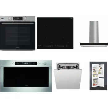 Set domácích spotřebičů WHIRLPOOL OMSK58HU1SX + WHIRLPOOL WL S7260 NE + WHIRLPOOL WHBS 62F LT K + WHIRLPOOL AMW 439 IX + WHIRLPOOL WIC 3C33 PFE + WHIRLPOOL ART 65031