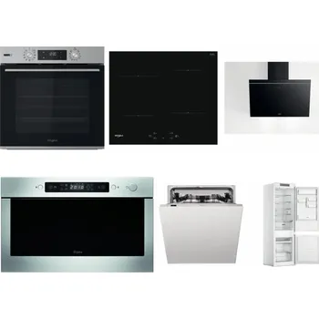 Set domácích spotřebičů WHIRLPOOL OMSK58HU1SX + WHIRLPOOL WS Q2760 BF + WHIRLPOOL AKR 62F LT K + WHIRLPOOL AMW 439 IX + WHIRLPOOL WIC 3C33 PFE + WHIRLPOOL WHC18 T311