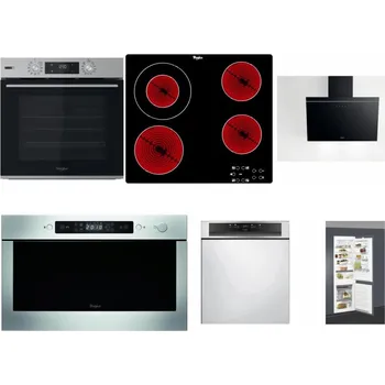 Set domácích spotřebičů WHIRLPOOL OMSK58HU1SX + WHIRLPOOL AKT 8130/NE + WHIRLPOOL AKR 62F LT K + WHIRLPOOL AMW 439 IX + WHIRLPOOL WBC 3C34 PF X + WHIRLPOOL ART 66112