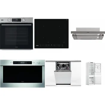 Set domácích spotřebičů WHIRLPOOL OMSK58HU1SX + WHIRLPOOL WL S7260 NE + WHIRLPOOL AKR 5390/1 IX + WHIRLPOOL AMW 439 IX + WHIRLPOOL WSIO 3O34 PFE X + WHIRLPOOL WHC18 T311