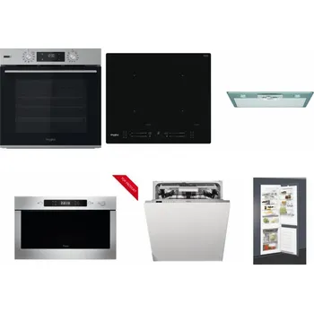 Set domácích spotřebičů WHIRLPOOL OMSK58HU1SX + WHIRLPOOL WL S7260 NE + WHIRLPOOL AKR 650/1 IX + WHIRLPOOL AMW 423/IX + WHIRLPOOL WIO 3O540 PELG + WHIRLPOOL ART 65031