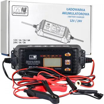 Nabíječka autobaterie RKToys Nabíječka s LCD displejem 12V a 24V