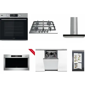 Set domácích spotřebičů WHIRLPOOL OMSK58HU1SX + WHIRLPOOL TKRL 661 IX EU + WHIRLPOOL WHBS 62F LT K + WHIRLPOOL AMW 423/IX + WHIRLPOOL WSIO 3O34 PFE X + WHIRLPOOL ART 66112